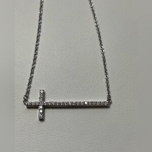 Origami owl “I have faith” CZ Ctoss Necklace